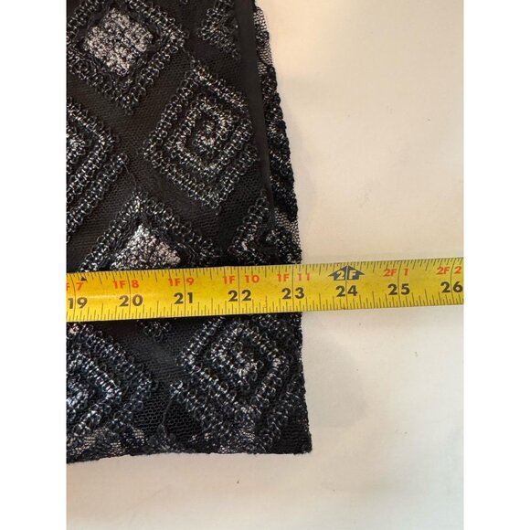 Jeff Gallano Black Gray Skirt Suit Geometric Jacket Skirt France T2 Medium MINT - Picture 16 of 16